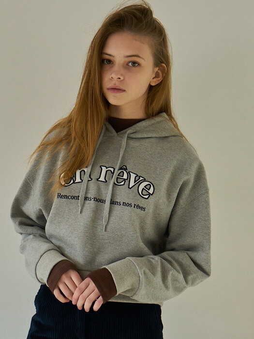 MTOF3 CROPPED HOODY(GRAY)
