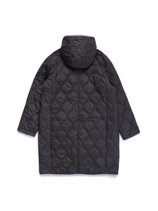 Quilted Liner Over coat (Black)