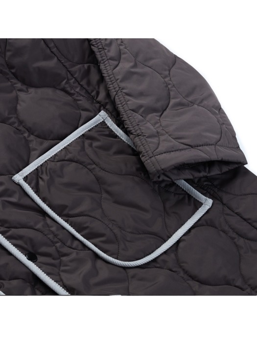 Quilted Liner Over coat (Black)