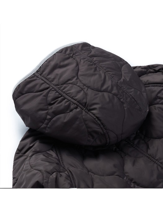 Quilted Liner Over coat (Black)