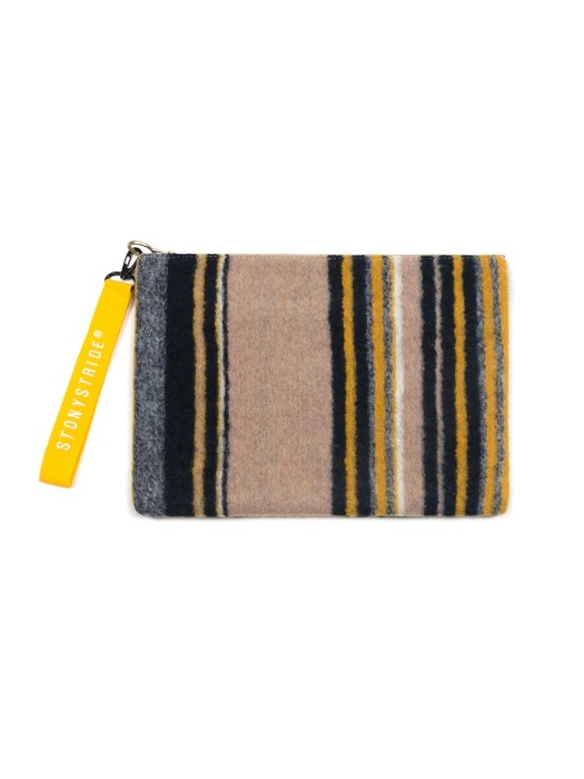 Heimish wool clutchbag - mustard