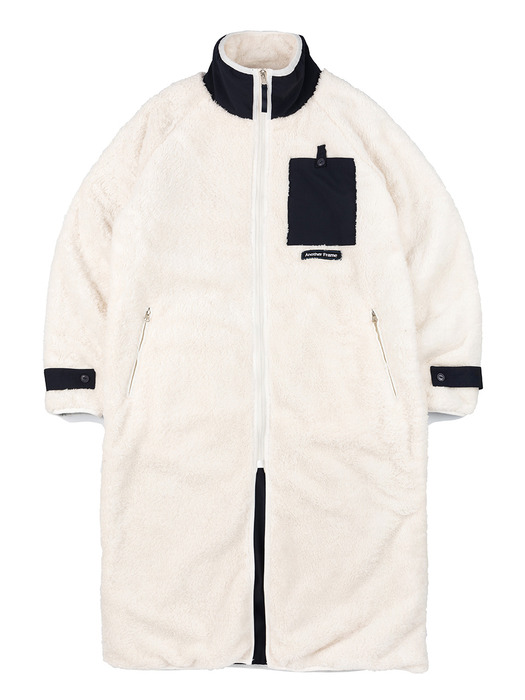 AF LONG FLEECE JACKET (IVORY)