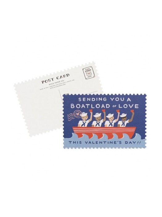 Boatload of Love Postcards [10 postcards] 발렌타인 카드 엽서