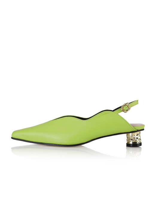 Kalabera sandals / 20SS-S428 Lime+Gold