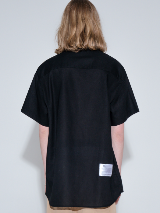 [프리미엄] Overfit basic half shirt_black
