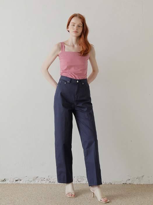 20SS COTTON WIDE PANTS / NAVY