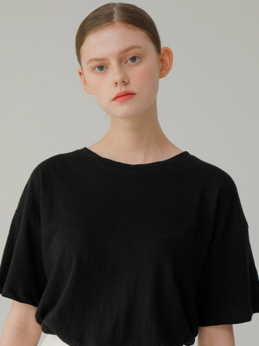 BIO LINEN T-Shirt_Black