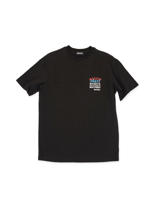 MAXI Printed Tshirt Black(Genderless)
