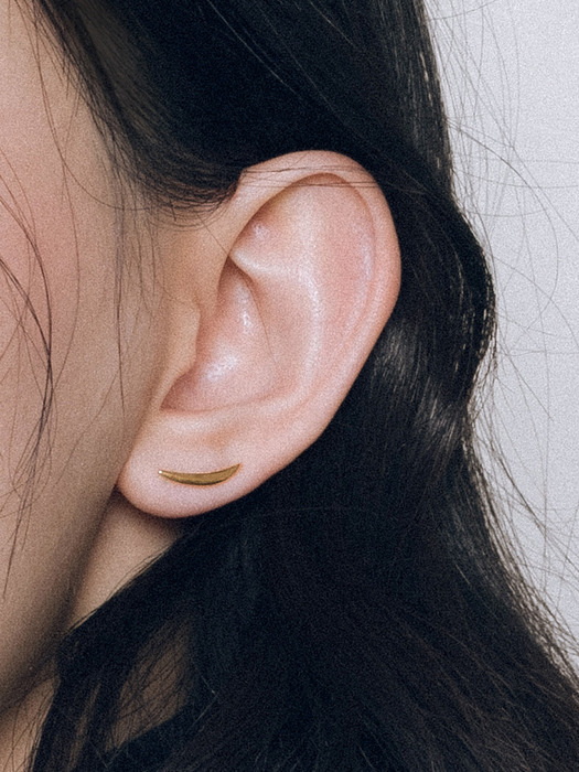 moon ear climber (14k gold)