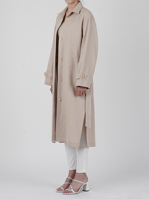 LS LINEN MAC COAT_BEIGE