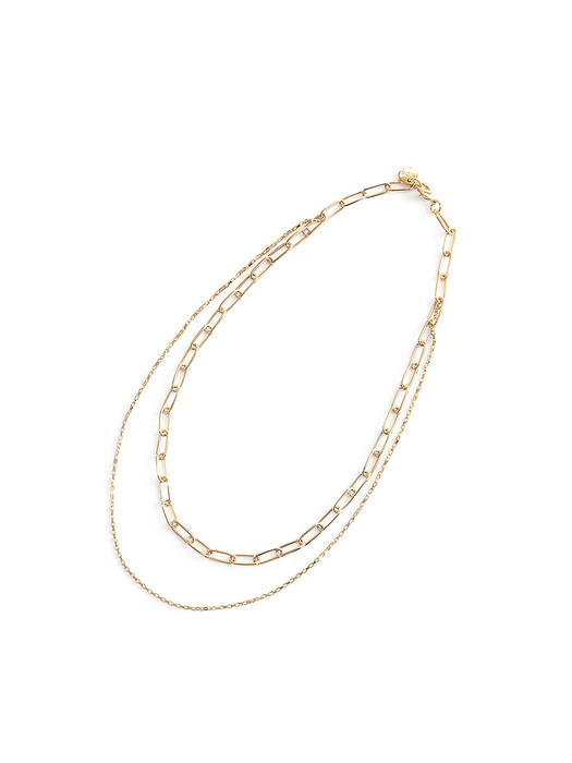 2CHAIN NECKLACE GOLD
