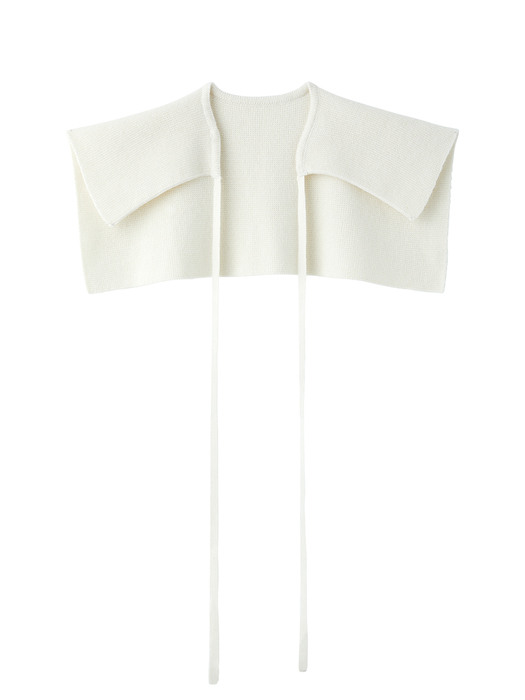 Cashmere blended knit collar - Ivory