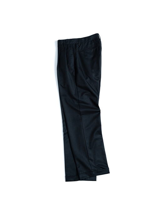 TWO TUCK WIDE PANTS / D.NAVY