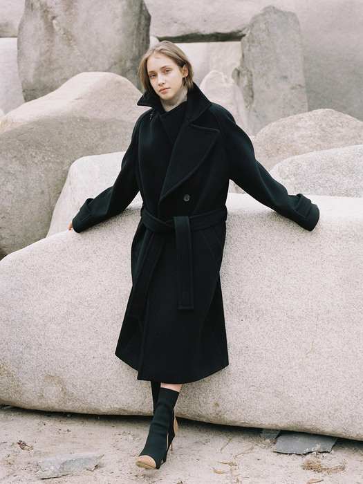 DOUBLE WOOL LONG COAT 