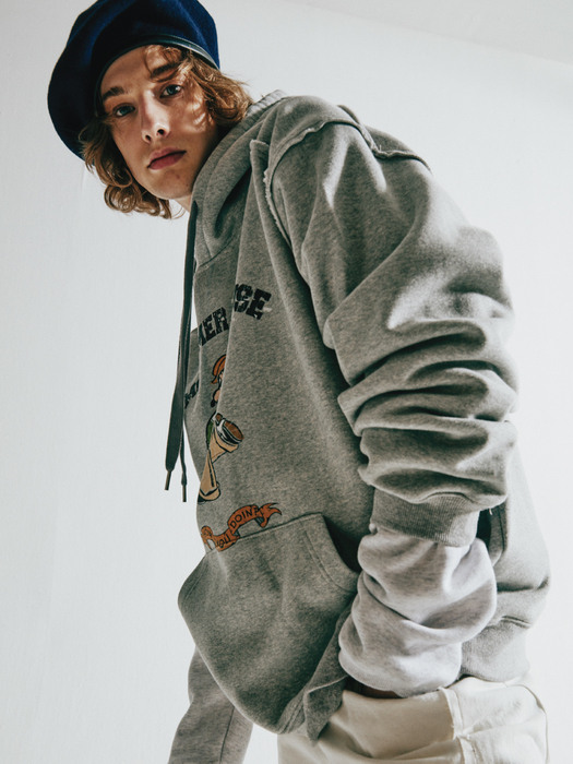 MORTIMER MOUSE GREY HOODIE