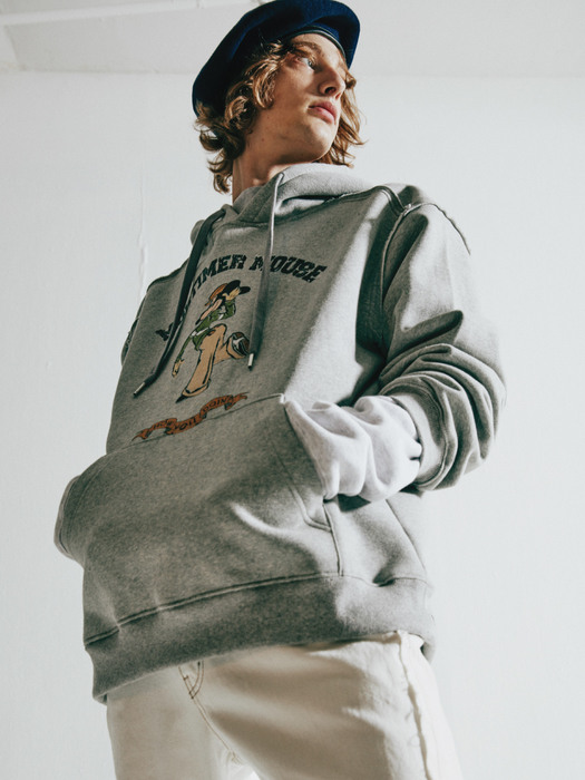 MORTIMER MOUSE GREY HOODIE