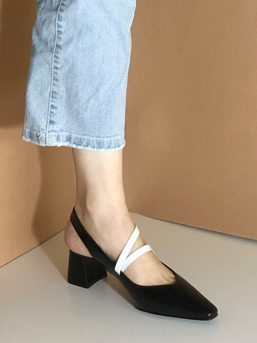 [리퍼브][245] LONG STRAP SLINGBACK 5cm M-IG-180301