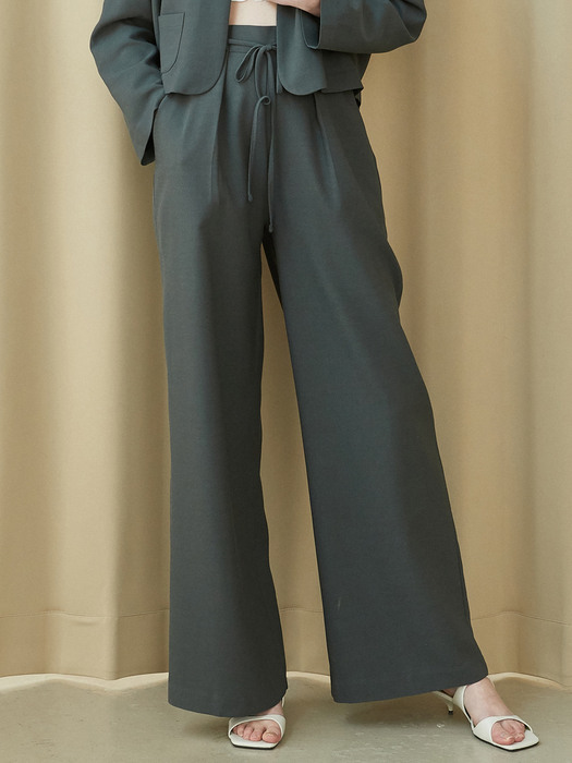 amr1244 linen strap pants (charcoal)