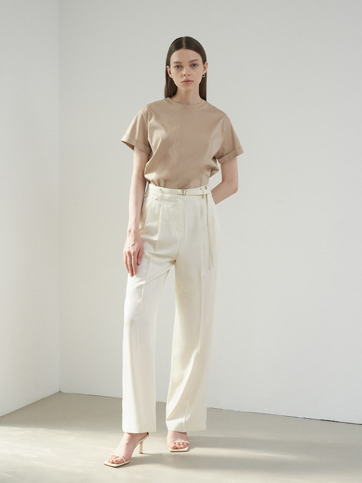 Buckle Belted Trousers