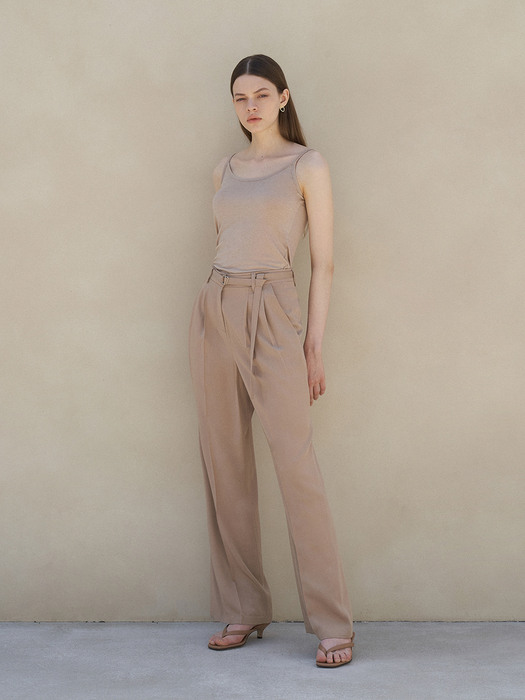 Buckle Belted Trousers