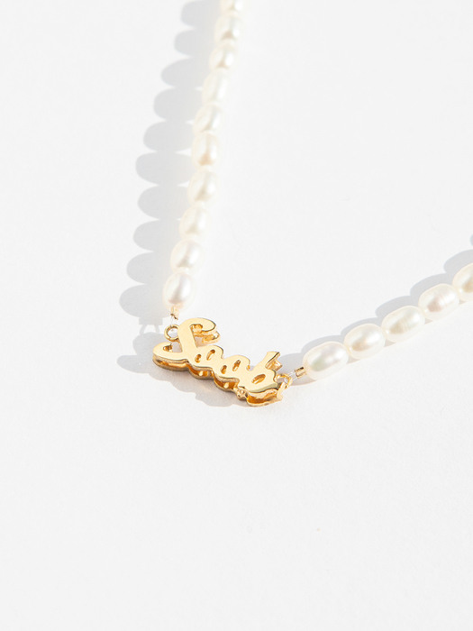 Double Pendant Pearl Necklace #P01