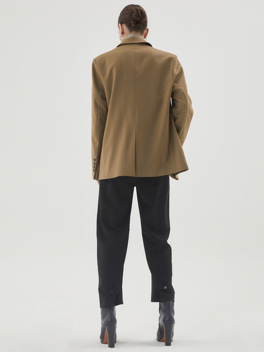 TAILORED STITCH JACKET_CAMEL