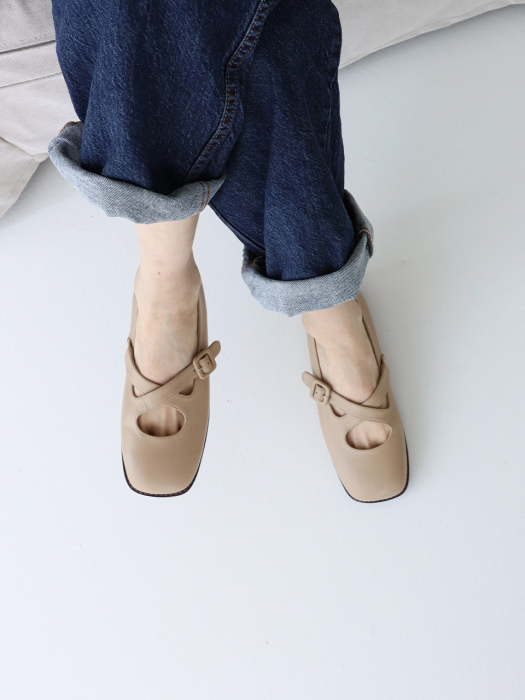 XI maryjane loafer_20573_beige