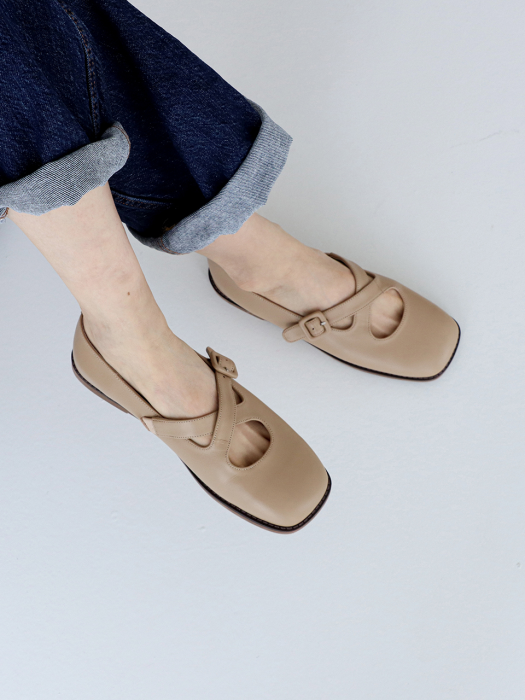 XI maryjane loafer_20573_beige