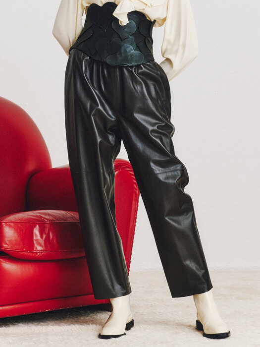 BENNY BROWN LEATHER PANTS