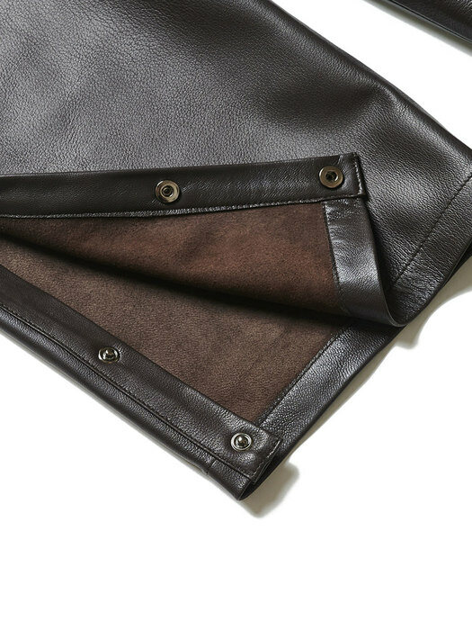 BENNY BROWN LEATHER PANTS