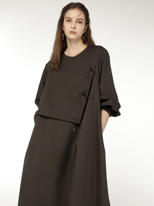 FRONT WAVE LONG SLEEVES DRESS_BP5AWD2110