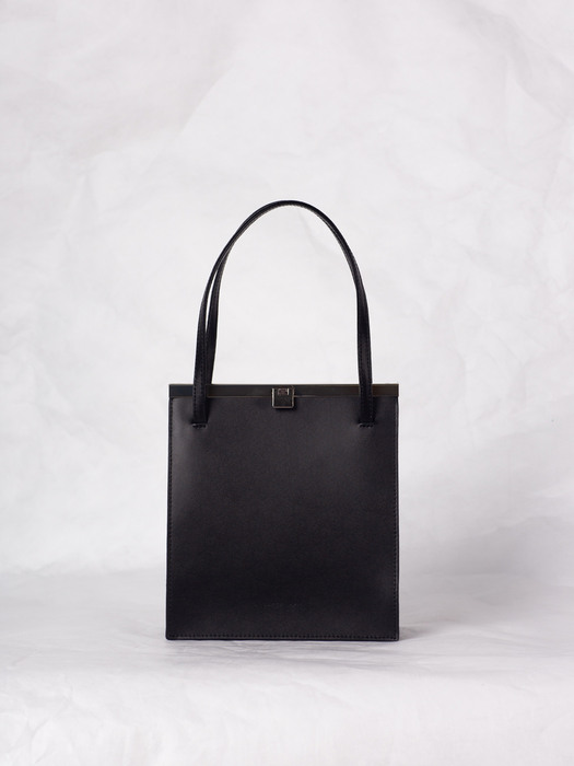 Mini leather Tote Bag Black