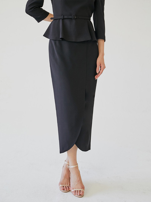 [미전시]OLGA Tulip skirt (Black/Ivory)