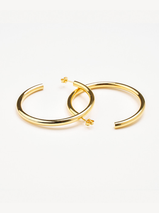 [Silver925] Thin medium ring E-Gold