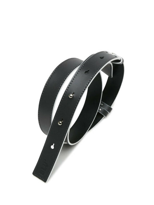 LEATHER BELT_GY