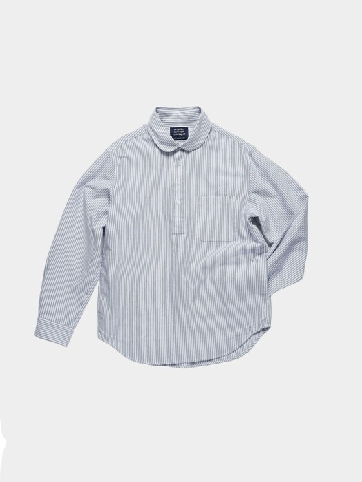 STRIPE PULL-OVER SHIRTS (BLUE)