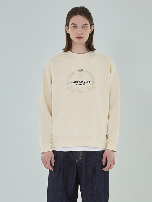 CROWN SWEATSHIRT ivory