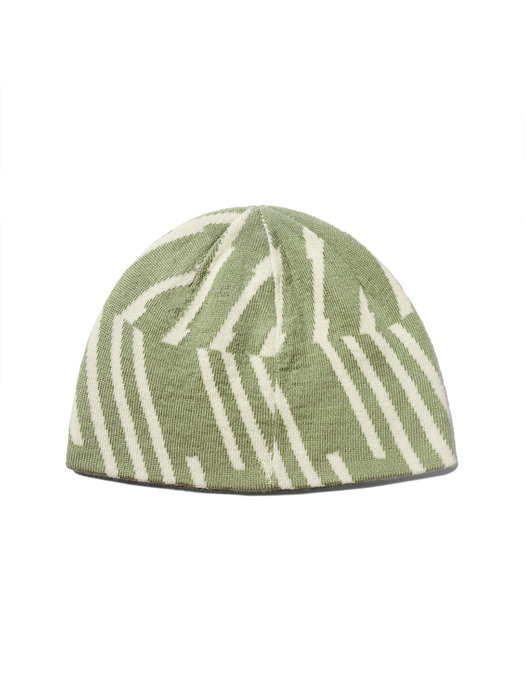 PATTERN BEANIE  OLIVE