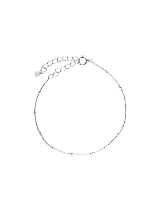 RS027 [Silver925] Ball point glossy Bracelet