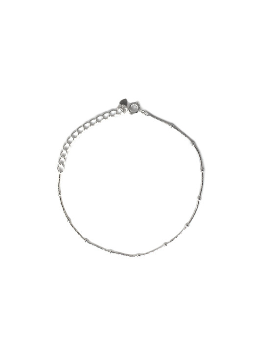 RS027 [Silver925] Ball point glossy Bracelet