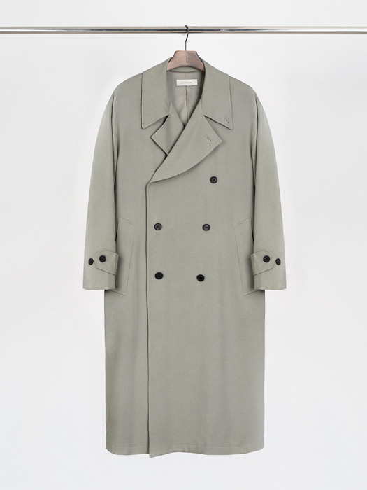 OVER LONG DOUBLE TRENCH COAT_BEIGE