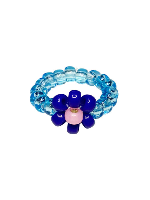 Blue Lake Bold Beads Ring 비즈반지