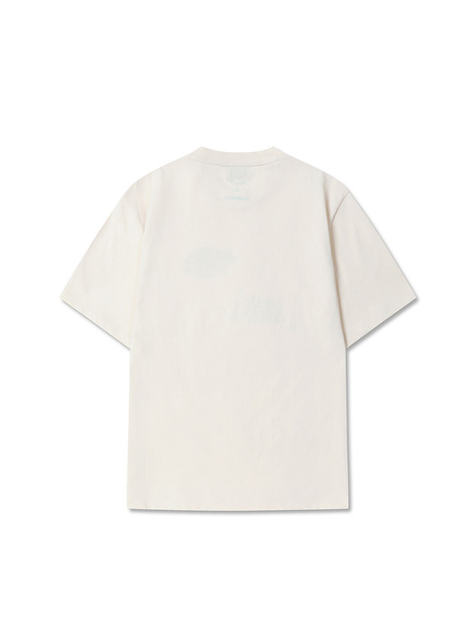 묘묘맨션 여성 티셔츠 (Cream)