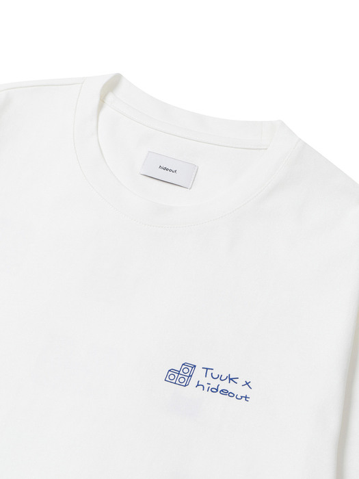 묘묘맨션 여성 티셔츠 (Cream)