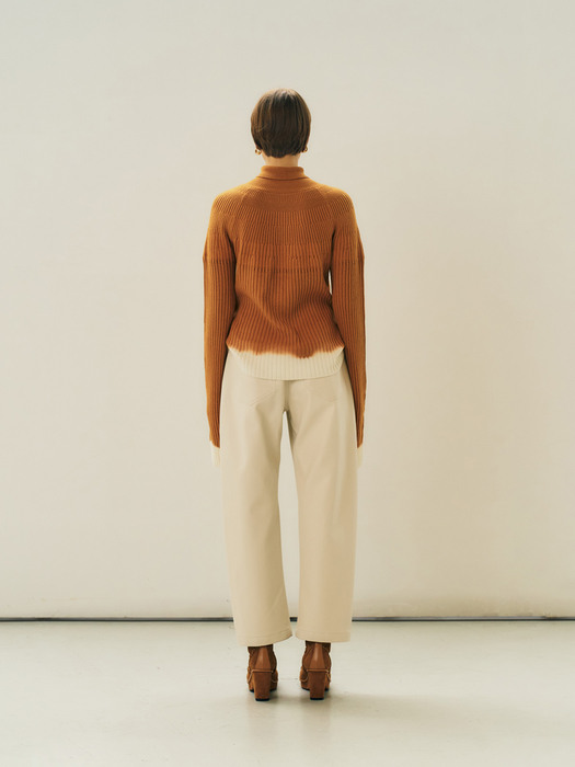 Faux Leather Pants, Ivory