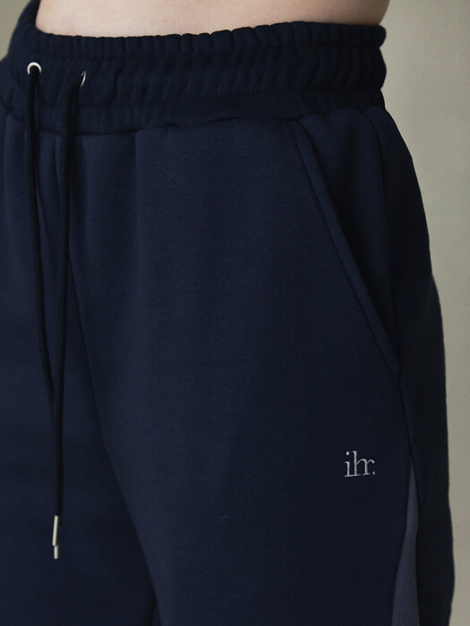 COLOR POINT JOGGER PANTS / NAVY