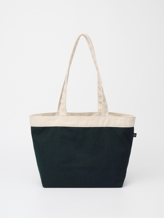 Color Block Shoulder Bag_NATURAL+GREEN