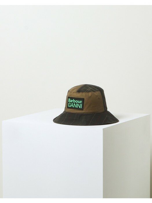 [BARBOUR X GANNI] 여성 브라운 Sports 왁스 버켓 모자 (URHE2F302MU)