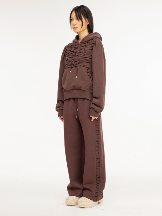 G_SIDE POINT SWEATPANTS / BROWN