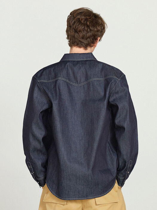 HERITAGE DENIM SHIRT dark blue